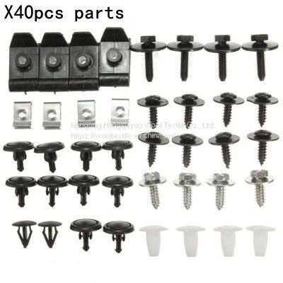 Auto Plastic Clips Fasteners for Car Mixed 100pcs Variety Plastic Rivets,car Fastener photo-3
