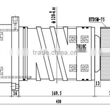 HN120BT40L coolant through hole cnc BT40 spindle for cnc machine center