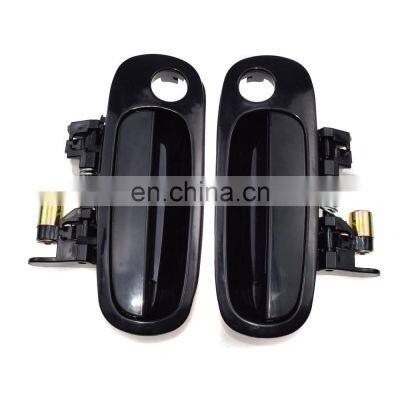 New Outside Door Handle Front Right Left Black For Toyota Corolla 98-02 2Pcs