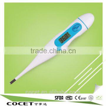 kangfu medical portable digital in out thermometer with stainless probe