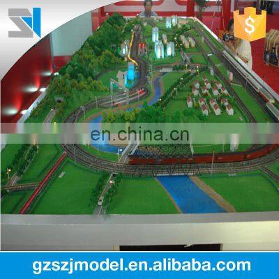 Professional model maker with ho scale model train