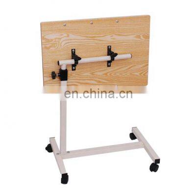 Good Quality Movable Bedside Desk Height Adjustable Overbed Dining Table for Hospital photo-3