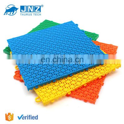 JNZ outdoor basketball pp interlocking sports flooring multipurpose portable interlocking plastic floor tiles