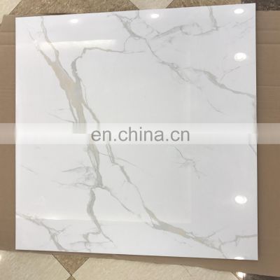 Inkjet 3D carrara series 600*600mm full body glazed polished marble porcelain tiles