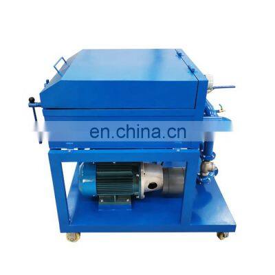 Plate And Frame Oil Filter Press Machine