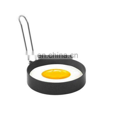 Best Quality Anti-Scalding Round Cooking Non Stick Mold Stainless Steel Fried Set Egg Rings photo-3