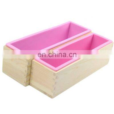 New 2021 DIY Rectangle Custom Logo Wood Handmade Silicone Soap Molds Soap Making photo-2