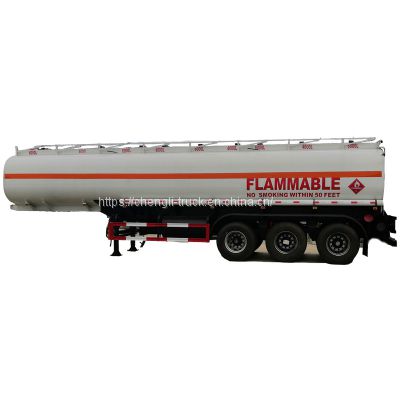 Fuel tanker trailer for sale 40cbm 45cbm 50cbm 55cbm 60cbm carbon steel or aluminium