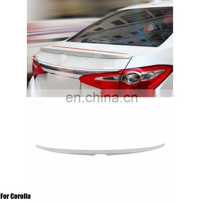 ABS Primer Painted Back Lip Spoiler For 2014-2017 Rear spoiler