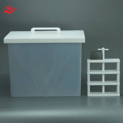 PFA Wafer Cleaning Tank With PTFE Cassette for Washing Silicon Wafer, Wafer, Glass Etc. photo-5