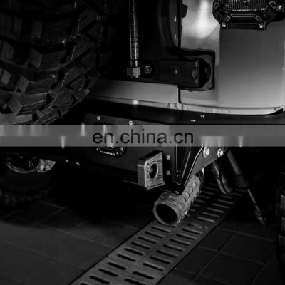 aluminium Offroad Black Rear Bumper for Jeep Wrangler JK 07+ Car 4x4 Accessories Steel Rear Bumper from maiker