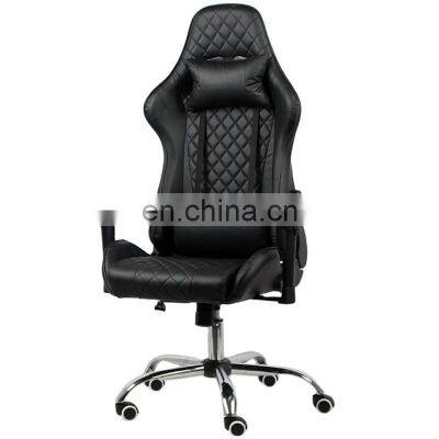 luxury factory customized logo color comfortable memory foam swivel reclining leather office gaming chair for sale