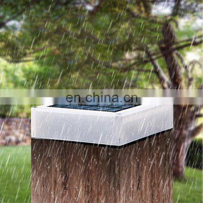 Modern Solar Pillar Lantern Light Outdoor Waterproof Colorful Solar Lamp Column Head Night Light