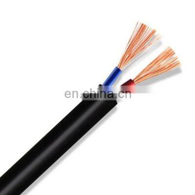 Manufacturer High Quality 2 core Pvc Insulated Sheath RVV 2x1.0 Power Cable 500V Flexible cord