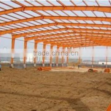 Large span supermarket with high strength Q345 steel frame epoxy painted