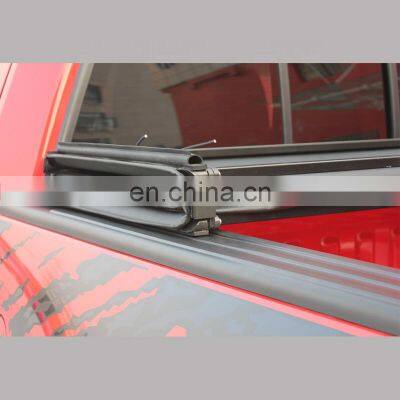 HFTM Soft Retractable Tonneau Cover Navara Price for Pickup Car Use With High Quality Soft Tri Fold Type Bed Storage Tonneau photo-4