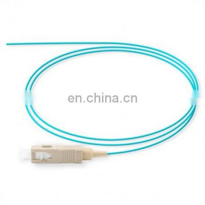 Simplex SC UPC 50125 OM3 Multimode Fiber Optic Pigtail - 0.9mm PVC Jacket