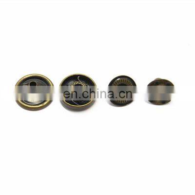 Custom 15mm Round Metal Press Stud Fasteners Buttons photo-3