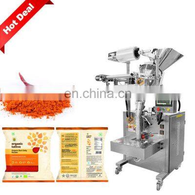 High productivity Red Chilli Powder Grinding Filling Packing Machine for 100g 200g Chilli Powder Packing Machine