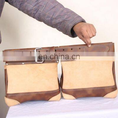 High Quality Heavy Duty Leather Tool Bag Pouch With Belt for Carpenter/ Electrician/ Handyman's Work Tool Bag Pouch photo-3
