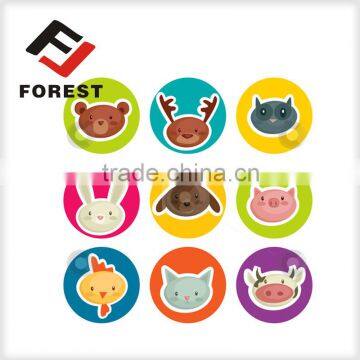 Paper cute cartoon sticker for kids printing, scratch resistance stickers