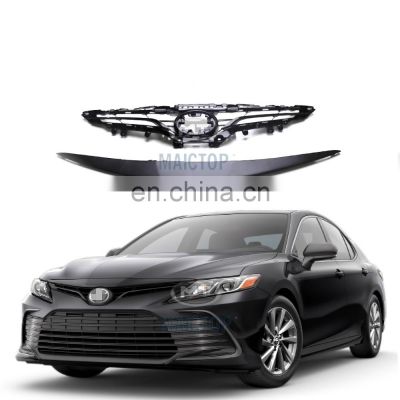 MAICTOP Hot sale grills car front grille for camry 2021 LE XLE USA TYPE upper bumper grill