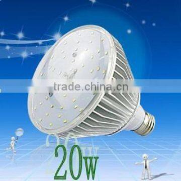 SMD3020 PAR 38 20w led bulb AC100-300v E27 CRI>80,PF>0.9