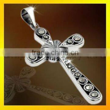 unique fashion sterling silver cross pendant antique silver cross pendant for men