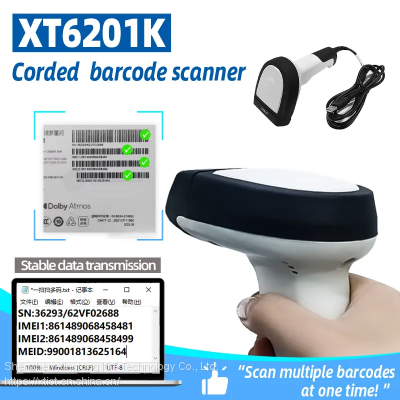 XT6201K XT6400K XTIOT Barcode Scanner Scan Multiple Barcodes And QR Codes At Once