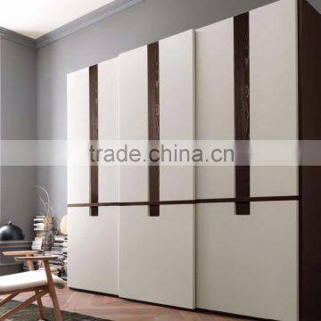 Customized Modern Wood Door Designs Bedroom Furniture Walk in Wardrobe