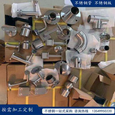 304 Stainless Steel Handrail Accessories Welding-free Guardrail Base photo-4