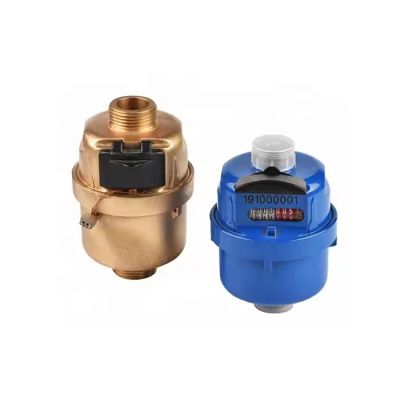 ISO4064 R160 Class C Brass Copper Blue Volumetric Rotary Piston Water Meter