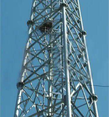 Triangular Microwave Antenna Angle Steel Communication Lattice Tower