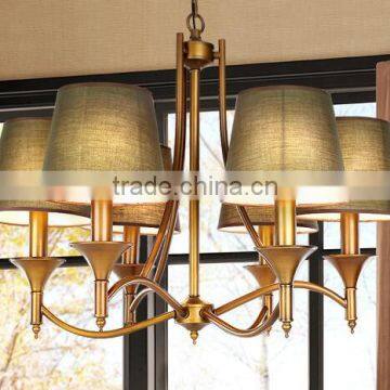 2016 new wrought iron candle chandelier lamp