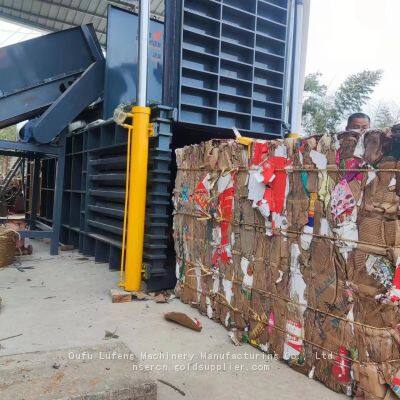 Vertical hydraulic baling press Waste paper compression baling press