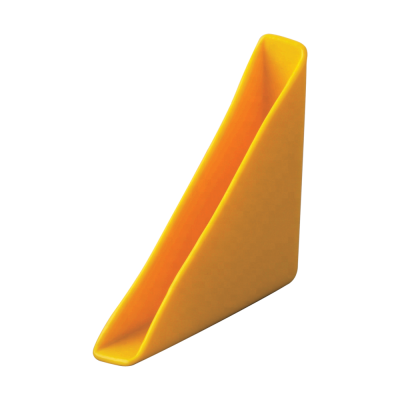 Capuchons protecteurs d'angles en plastique triangulaires pour cadres de verre, épaisseur 1/4