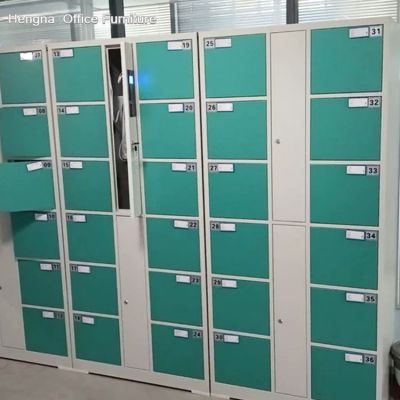 Office Electronic Locker System - RFID Card Access Smart Storage for Corporate Employee Use