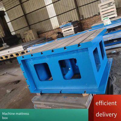 Cast Iron Slotted Inspection Cushion Box, Magnetic Square Box With Equal Height T-slots for Heightening Measurement Square Cylinder, Radial Drill Workbench