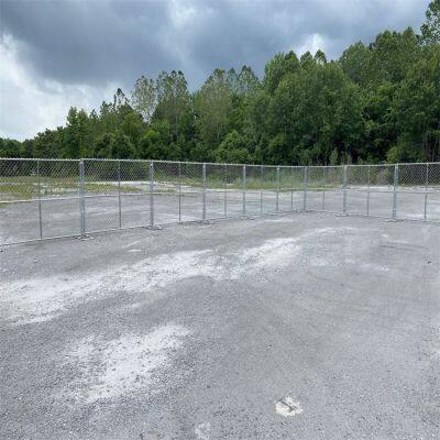 Chain Link Temporary Fence for Warehouse Security With 2.0m Panel Length photo-1