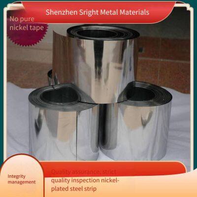 Nickel Alloy Strip, Electronic Components, Conductive Pure Nickel Foil, n6 Hard-state Nickel Sheet and Foil, High-elasticity Nickel-plated Steel Strip photo-2