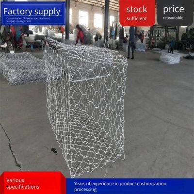 Galvanized Iron Wire Mesh Cages for Water Conservancy Projects, Hot-dip Galvanized 100*120 Iron Wire Mesh Cages for Riverbank Protection and Canal Reinforcement, Lianqi Net Industry