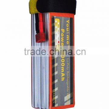 You&Me 5S 50C Lithium Rechargeable Lipo Battery 5000mah 18.5V for RC Helicopter Car