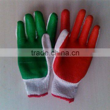 rubber coated cotton glove/sold by dozen