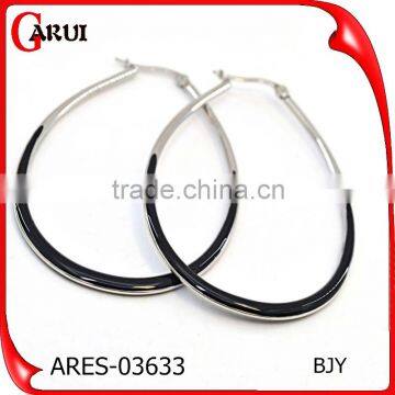 Latest Tops Designs Girls Earrings Gold Plate Big Hoop Earrings photo-3