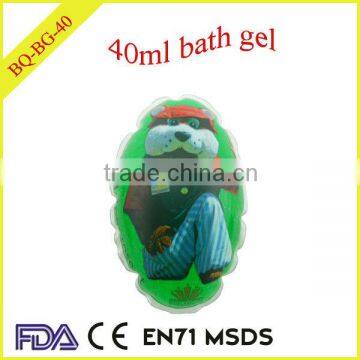 40ml pvc soft bag bath gel