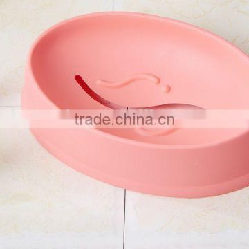 Pink Plastic Soap Box Soap Holder for Bathroom