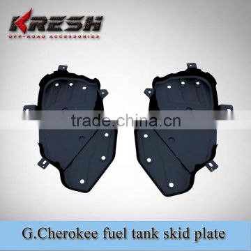 Black steel material Grand Cherokee engine skid plates, transfer case skid plate, Grand cherokee protecting plates for WK