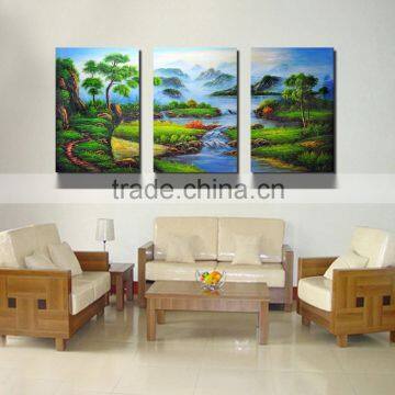 Indian oil painting art hill canvas art L-451