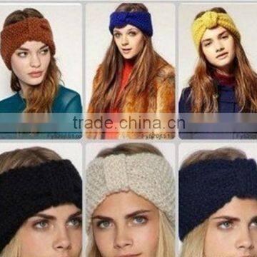 Wholesale Crochet Knitted Winter Fashion Girl Headband