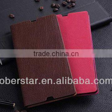 High Quality Luxury Business Holster Stand Cover For Sony Xperia Z Ultra XL39H Leather Case